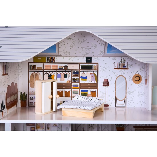 Dollhouse with furniture Residence Emma ECOTOYS Dollhouse with furniture Residence Emma ECOTOYS