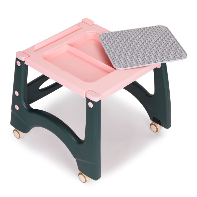 Καρεκλάκι Φαγητού 2-σε-1 - Μετατρεπόμενο σε Τραπεζάκι Παιχνιδιού - Pink