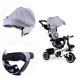 Tricycle with rotating seat 360 ECOTOYS, gray Tricycle with rotating seat 360 ECOTOYS, gray