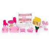 Κουκλόσπιτο - Rasspberry - με Διακοσμητικά Έπιπλα και 3 Ορόφους - Ecotoys
