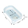 Childrens bathtub, foldable tourist bathtub with drain, gray