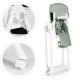 Highchair feeding chair height adjustable eco-leather straps double tray green ECOTOYS Highchair feeding chair height adjustable eco-leather straps double tray green ECOTOYS