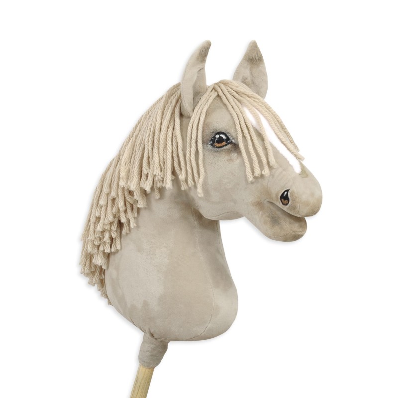 Άλογο Ιππασίας με Στικ - Hobby Horse Premium - cremello horse A3