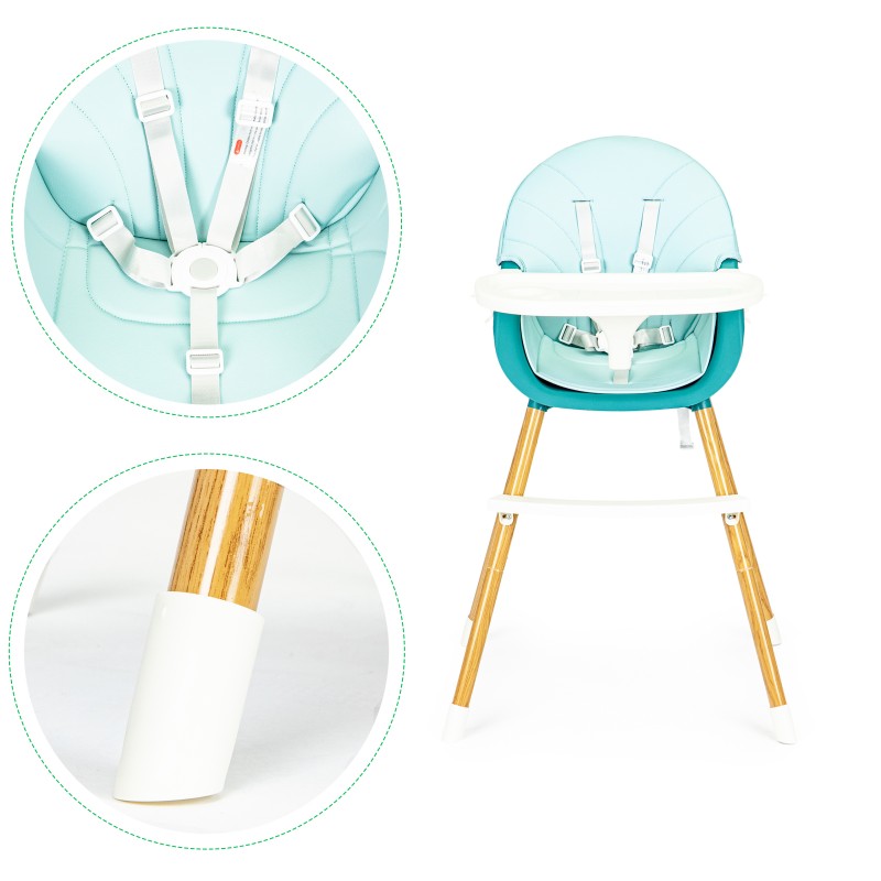 2in1 feeding chair ECOTOYS blue