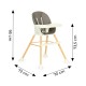 Καρεκλάκι Φαγητού 2σε1 - Grey - ECOTOYS
