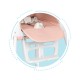 3-in-1 foldable childrens feeding chair ECOTOYS pink