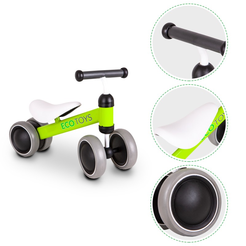 Balance bike, mini bike Practise Green Ecotoys