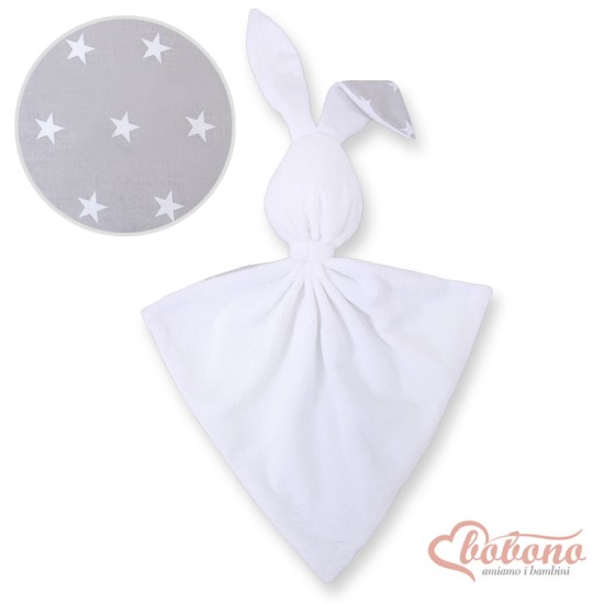 Cuddly rabbit double-sided- Gray stars Cuddly rabbit double-sided- Gray stars