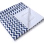 Double-sided teepee playmat- Chevron navy blue