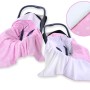 Double-sided car seat blanket for babies - Pink stars