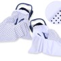 Double-sided car seat blanket- Black dots on white