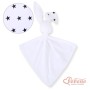 Cuddly rabbit double-sided- Black stars