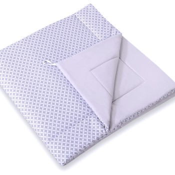 Double-sided teepee playmat- Grey rosette