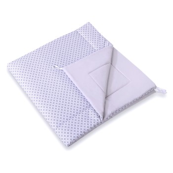 Double-sided teepee playmat- Grey rosette