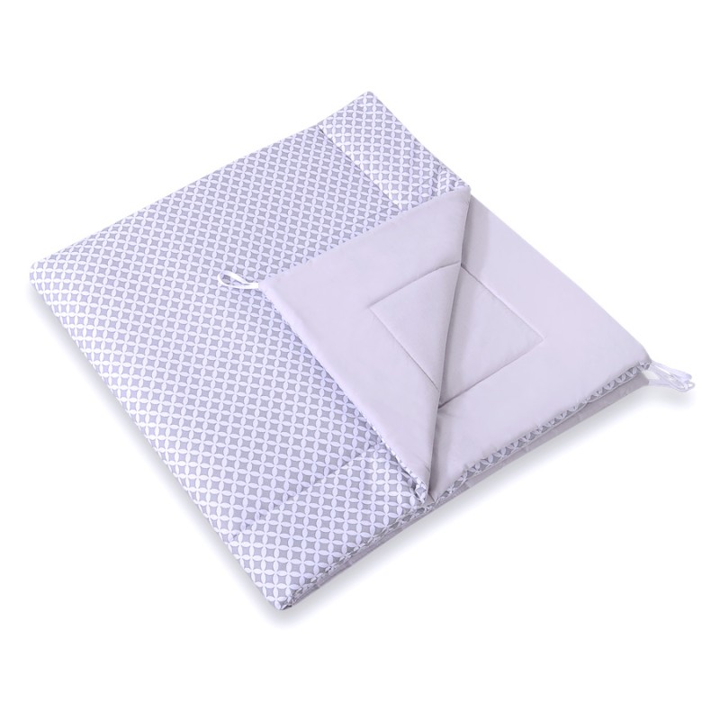 Double-sided teepee playmat- Grey rosette