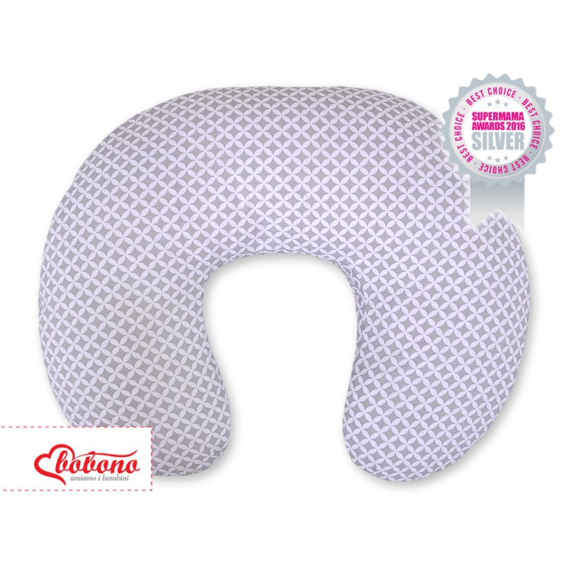 Μαξιλάρι Θηλασμού - Grey flower pattern