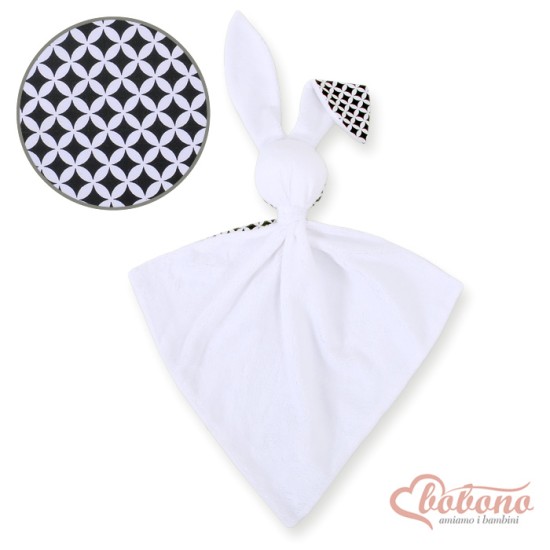 Cuddly rabbit double-sided- rosette black