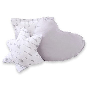 Διακοσμητικά Μαξιλάρια Σετ 3 τμχ - Grey arrows