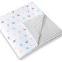 Double-sided teepee playmat- Grey-blue stars/grey