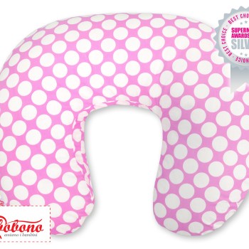 Μαξιλάρι Θηλασμού - pink with white dots