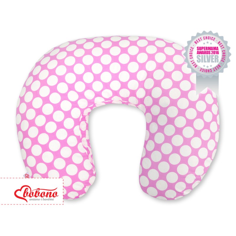 Μαξιλάρι Θηλασμού - pink with white dots
