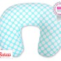Μαξιλάρι Θηλασμού - turquoise with white dots