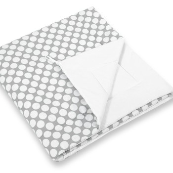 Double-sided teepee playmat- grey with white dots