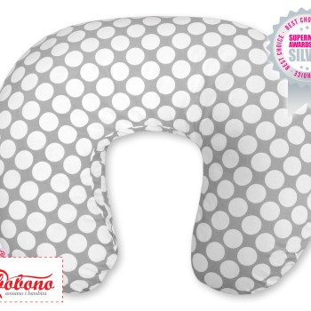 Μαξιλάρι Θηλασμού - grey with white dots