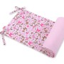 Universal bumper for cot  -pink  butterflies