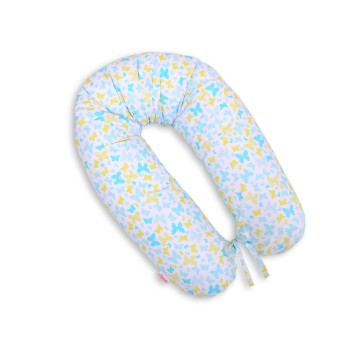 Μαξιλάρι εγκυμοσύνης LONGER - blue butterflies