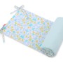 Universal bumper for cot  - blue butterflies