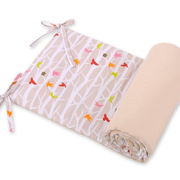 Πάντα Κούνιας Πλακέ 155/32 - beige trees