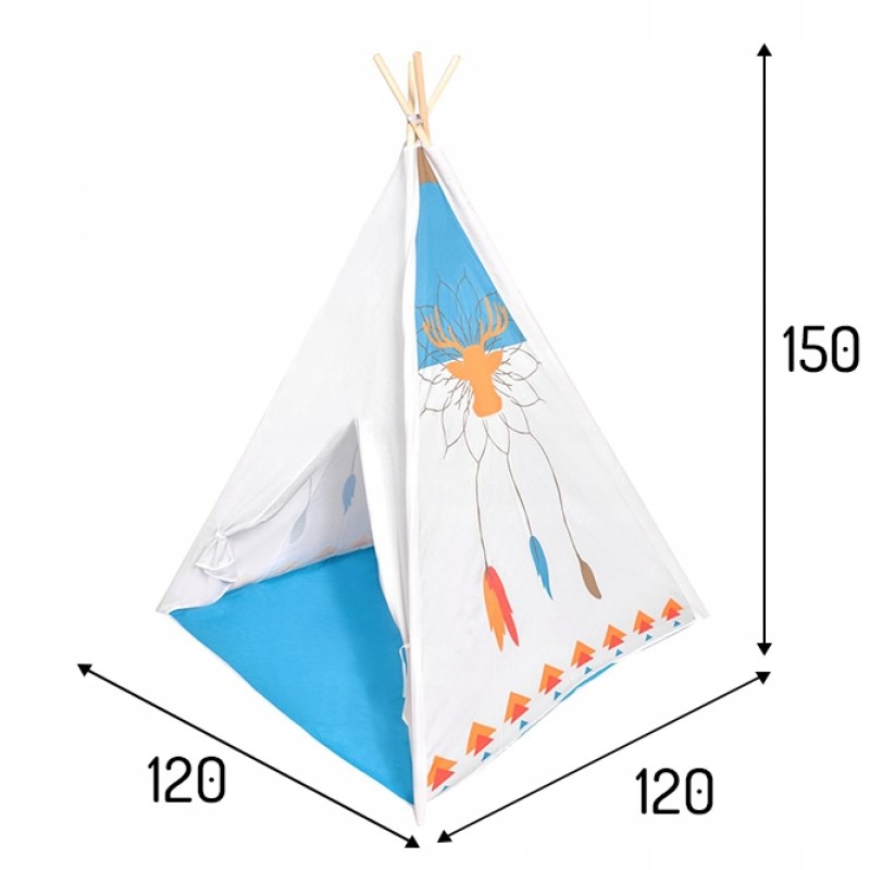 ECOTOYS teepee tent wigwam childrens house