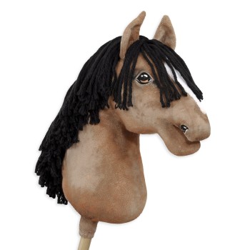 Άλογο Ιππασίας με Στικ - Hobby Horse Premium - buckskin horse big A3
