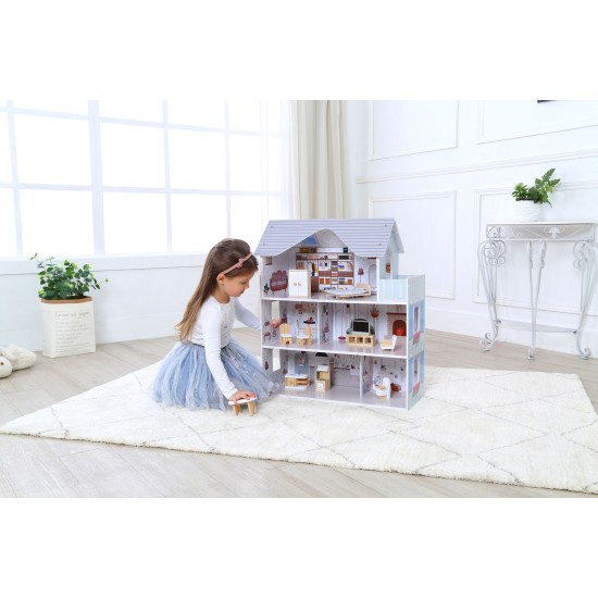 Dollhouse with furniture Residence Emma ECOTOYS Dollhouse with furniture Residence Emma ECOTOYS