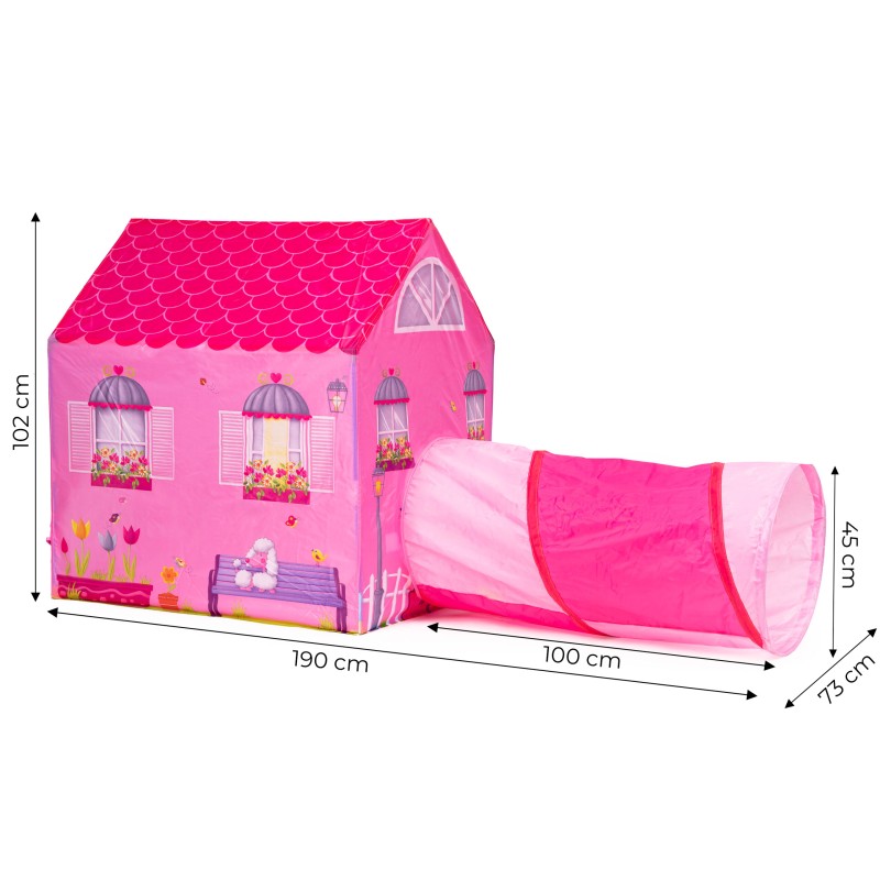 Tent house with tunnel playground for children IPLAY