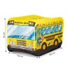 Baby tent, school bus, cottage