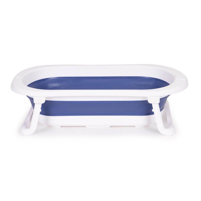 Baby bathtub Folding tourist bathtub with drain Ecotoys blue