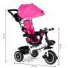 Tricycle with rotating seat 360 ECOTOYS pink