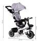 Tricycle with rotating seat 360 ECOTOYS, gray Tricycle with rotating seat 360 ECOTOYS, gray
