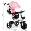 Tricycle stroller 360* swivel seat Pink