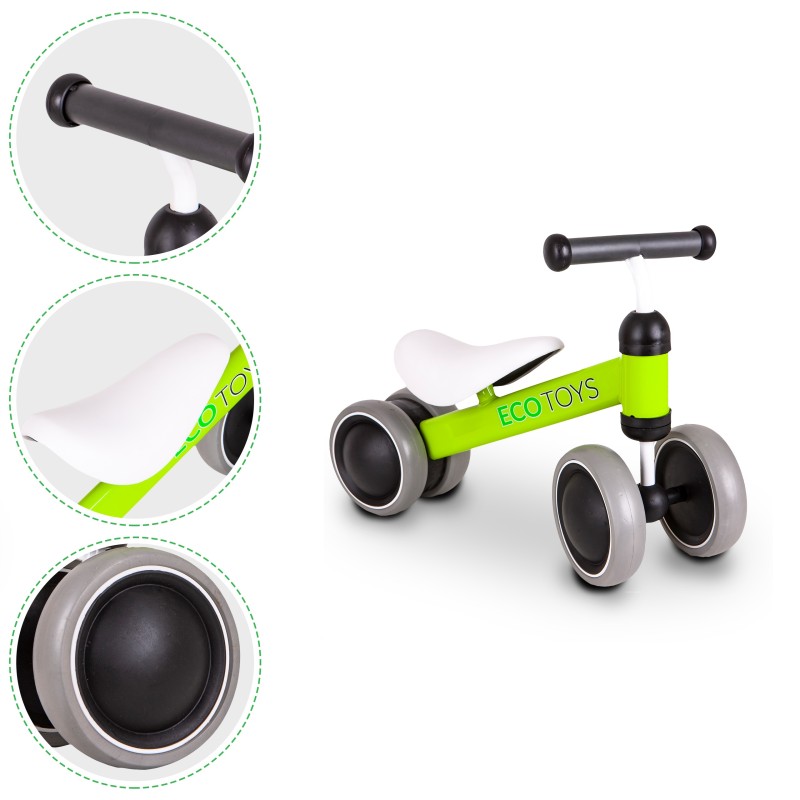 Balance bike, mini bike Practise Green Ecotoys