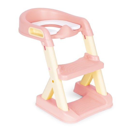 Potty toilet with stairs ladder for children yellow ECOTOYS Potty toilet with stairs ladder for children yellow ECOTOYS