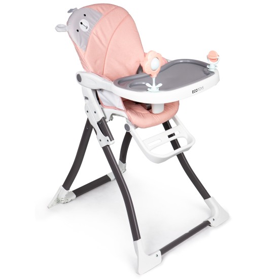 Reindeer foldable feeding chair pink ECOTOYS Reindeer foldable feeding chair pink ECOTOYS