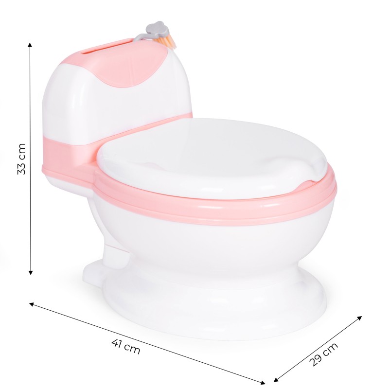 Toilet potty with a removable insert with a brush for children ECOTOYS