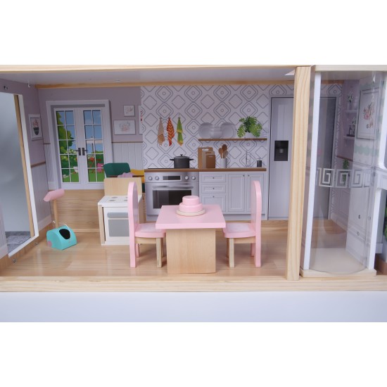 Παιδικό Κουκλόσπιτο Maya XXL Residence με 28 Αξεσουάρ ECOTOYS