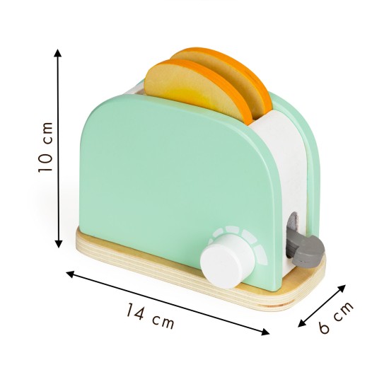 Wooden toaster with accessories 11 elements Wooden toaster with accessories 11 elements
