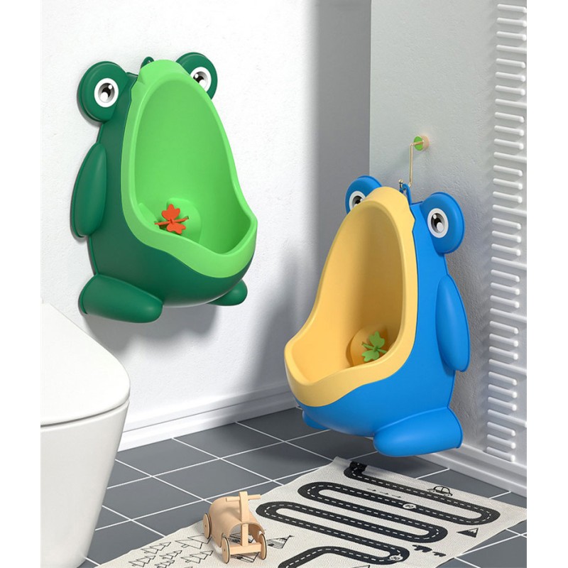 Children urinal for boys mounted on suction cups