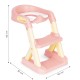Potty toilet with stairs ladder for children yellow ECOTOYS Potty toilet with stairs ladder for children yellow ECOTOYS