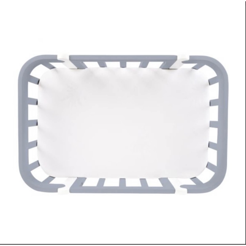 ΒΡΕΦΙΚΗ ΚΟΥΝΙΑ ANTI-REFLUX NIKA – ΓΚΡΙ ΜΕ ΛΕΥΚΑ ΠΟΔΙΑ